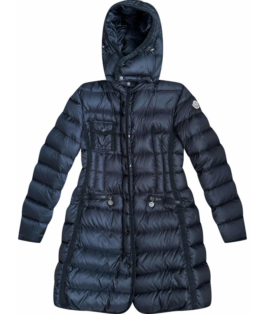 MONCLER Черный пуховик, фото 1