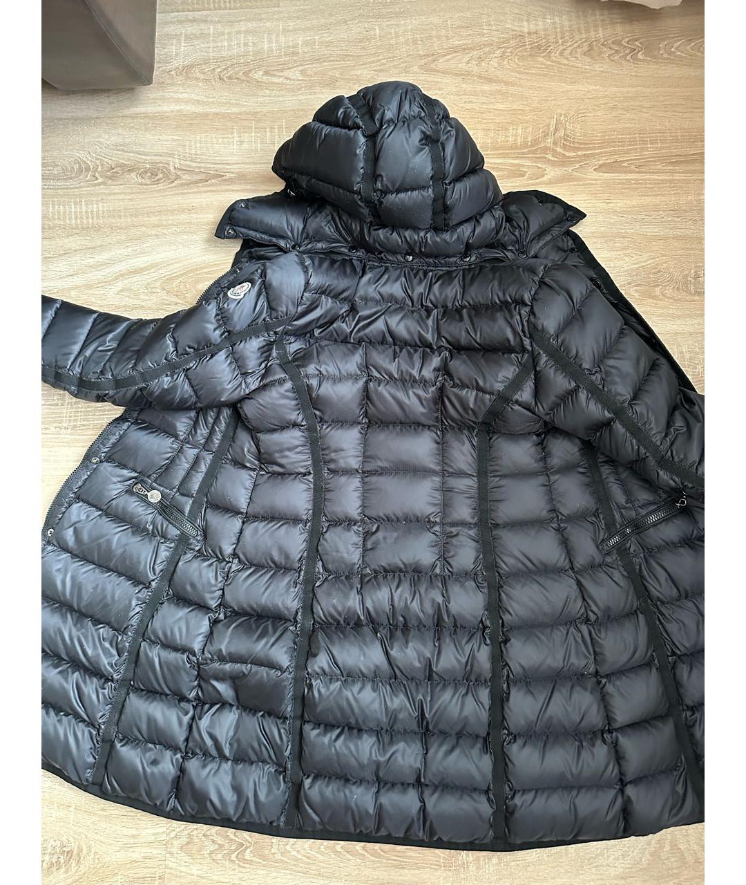 MONCLER Черный пуховик, фото 2