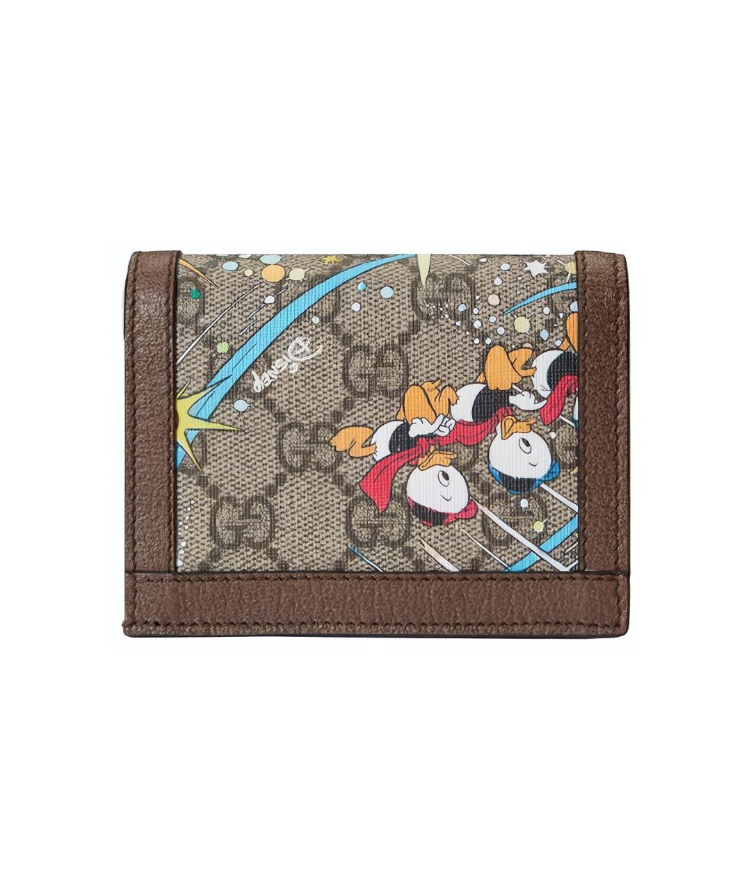 GUCCI Бежевый кожаный кардхолдер, фото 2