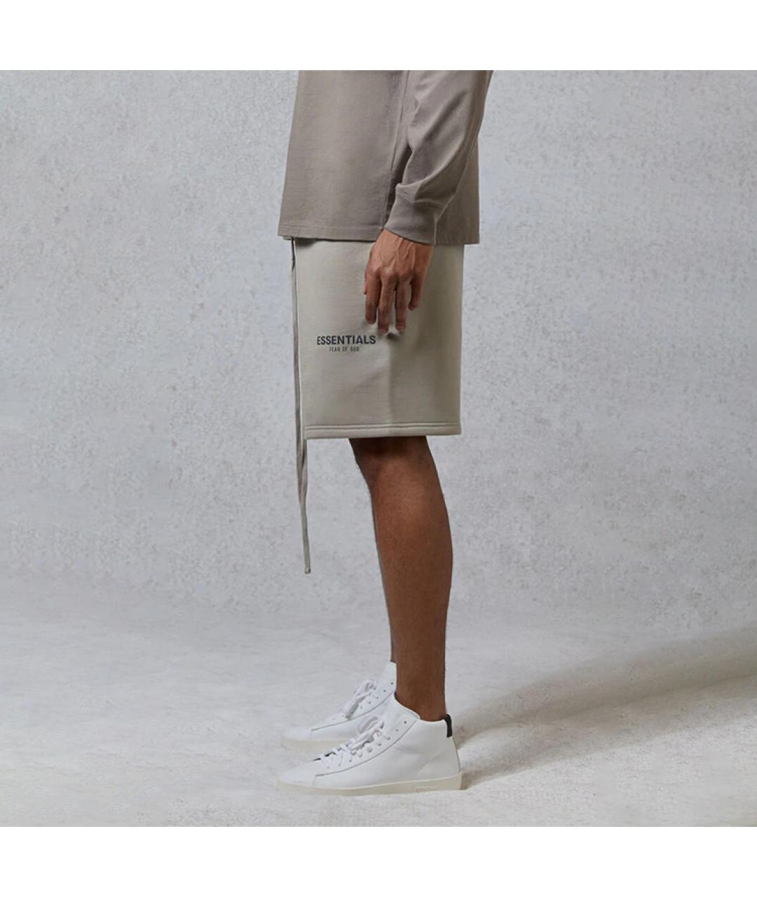 FEAR OF GOD ESSENTIALS Хаки хлопковые шорты, фото 5