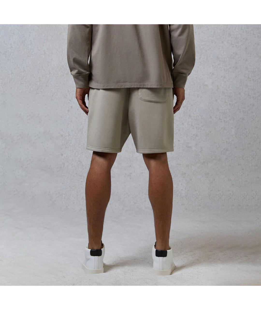 FEAR OF GOD ESSENTIALS Хаки хлопковые шорты, фото 4