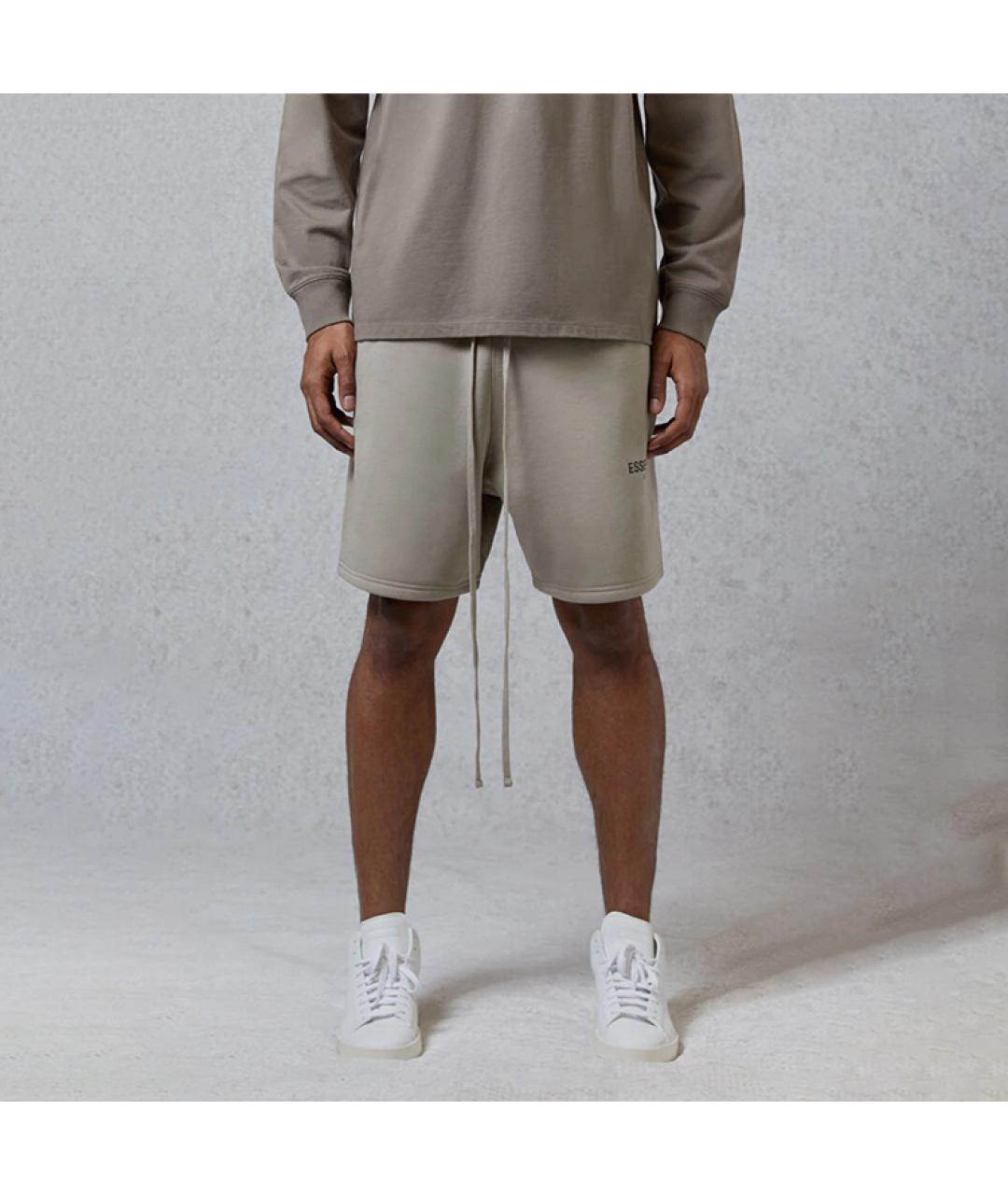 FEAR OF GOD ESSENTIALS Хаки хлопковые шорты, фото 3