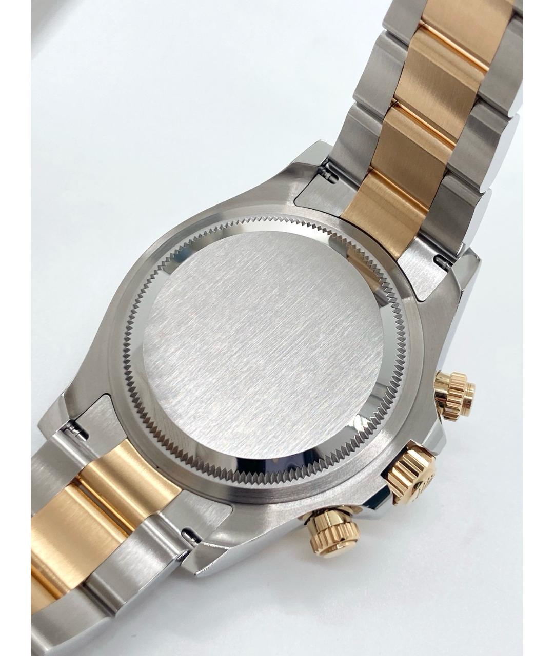 ROLEX Черные часы из желтого золота, фото 8
