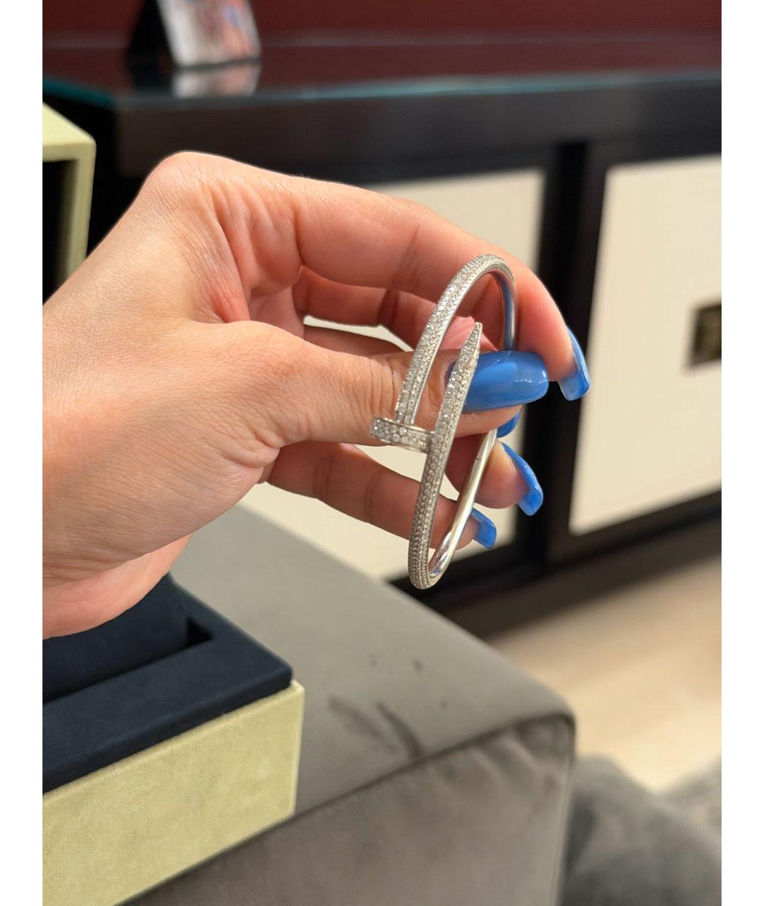 CARTIER Белый браслет из белого золота, фото 2