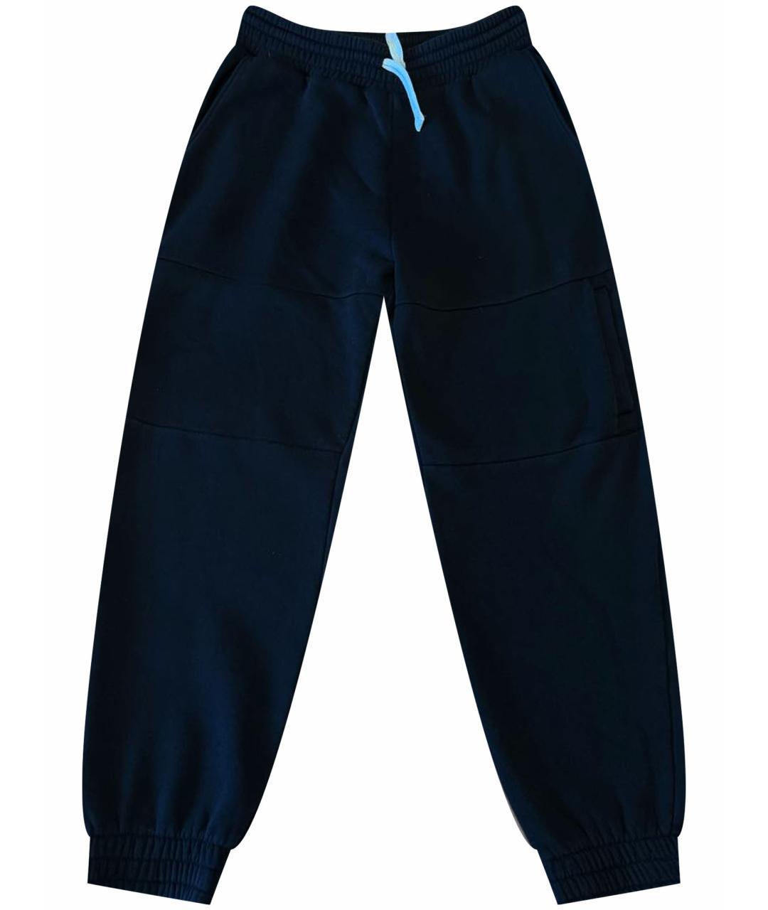 ERMENEGILDO ZEGNA Черные хлопковые повседневные брюки, фото 1