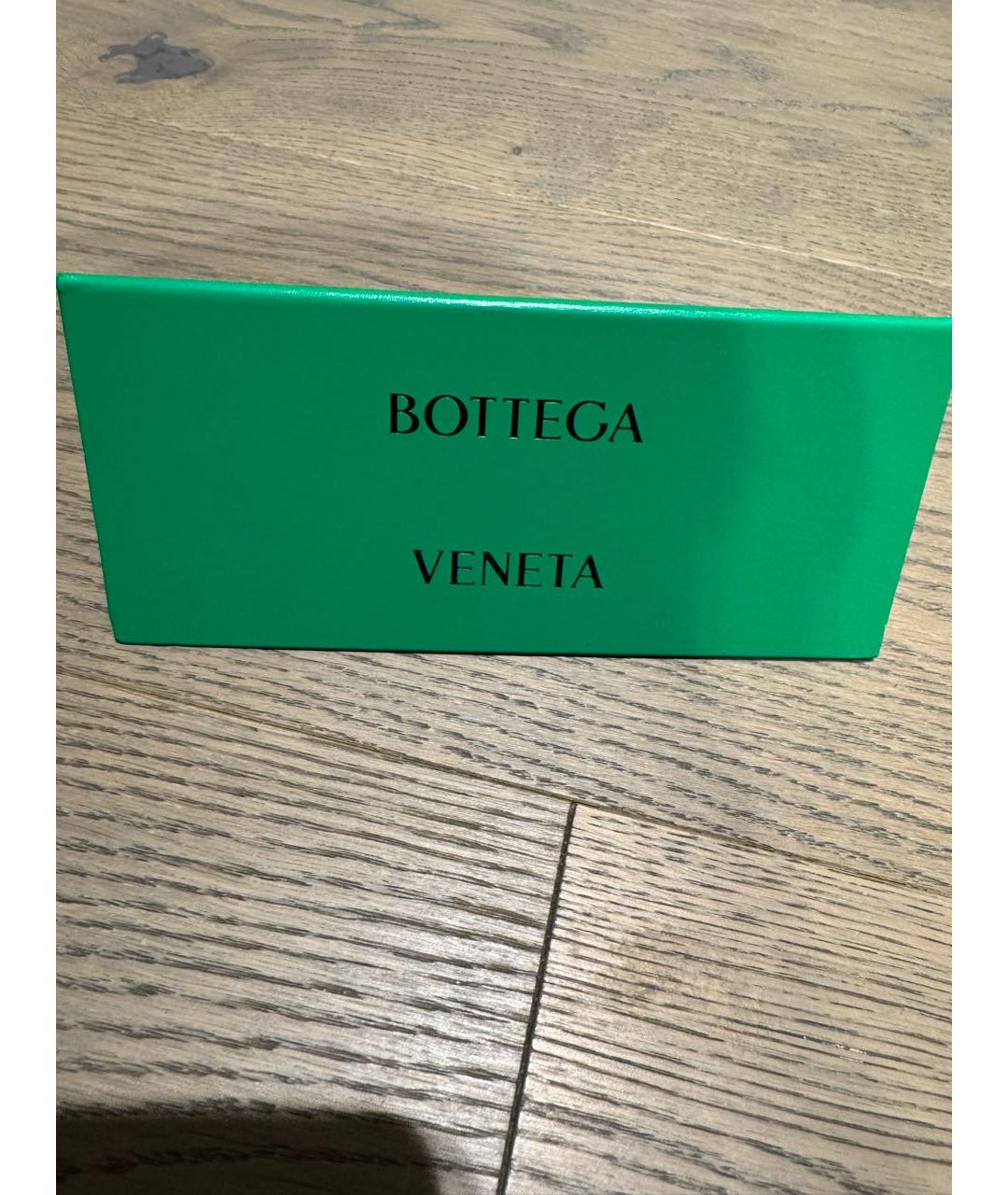 BOTTEGA VENETA Антрацитовые металлические солнцезащитные очки, фото 4