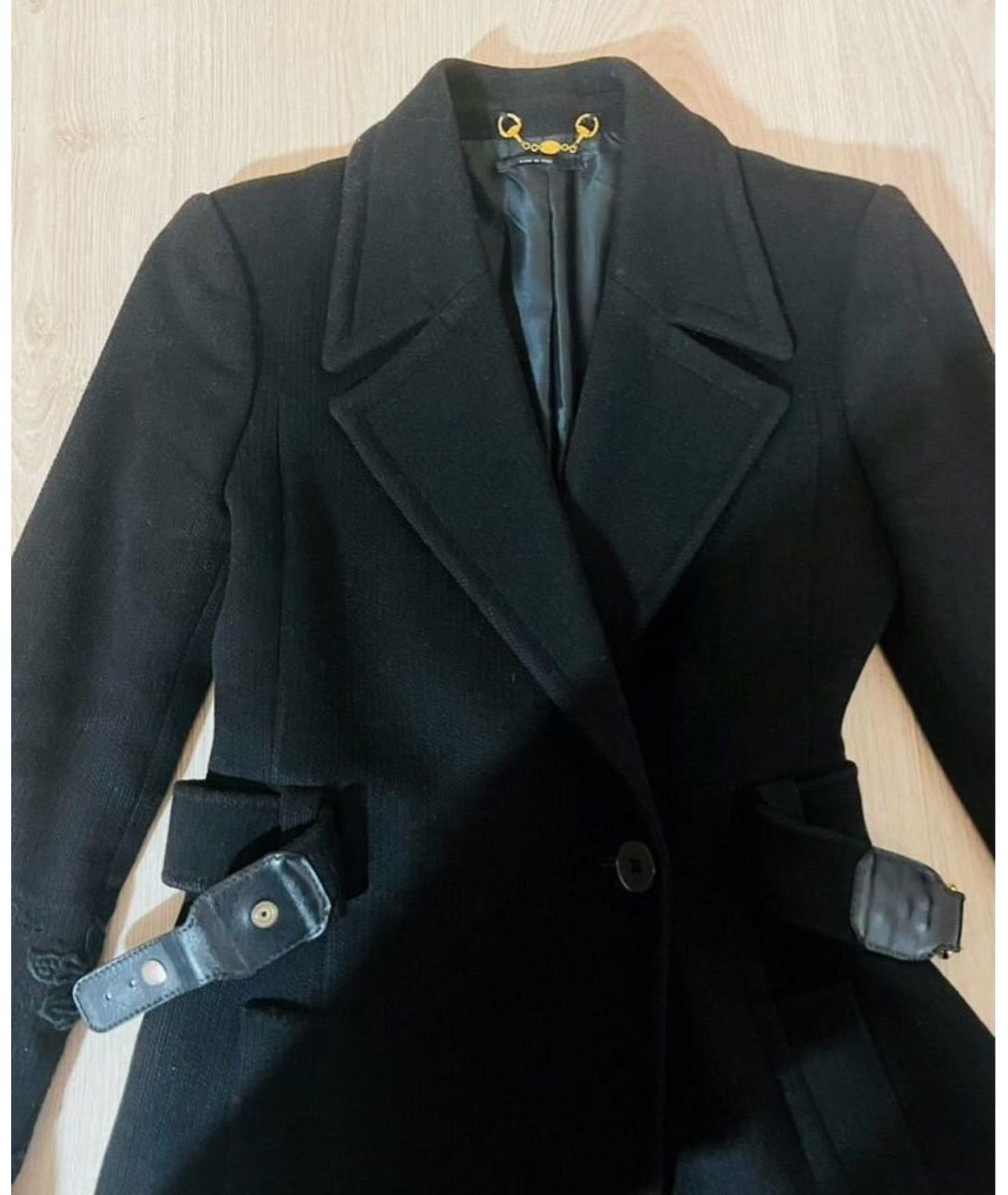 GUCCI Черное пальто, фото 3