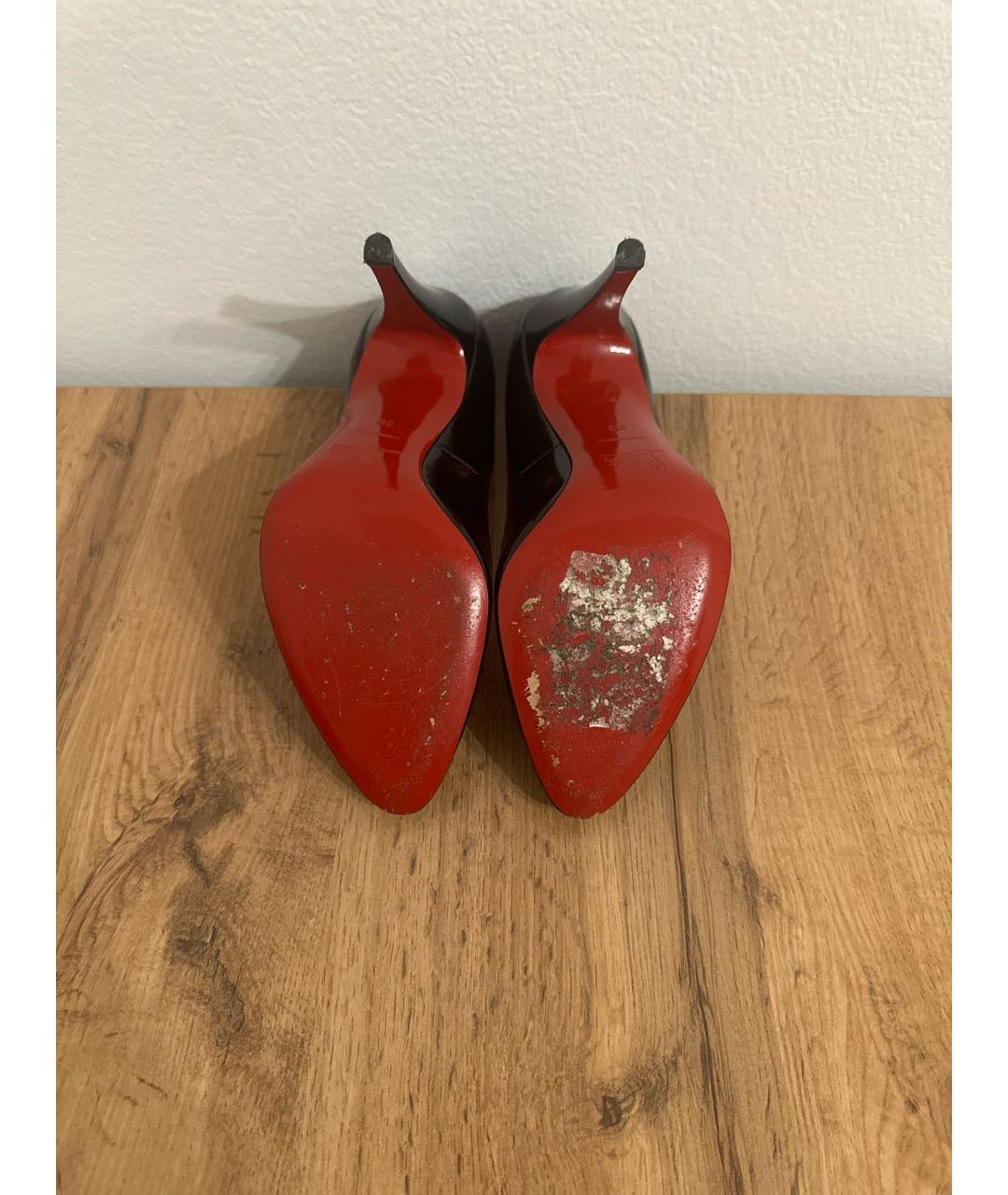 CHRISTIAN LOUBOUTIN Черные туфли из лакированной кожи, фото 6