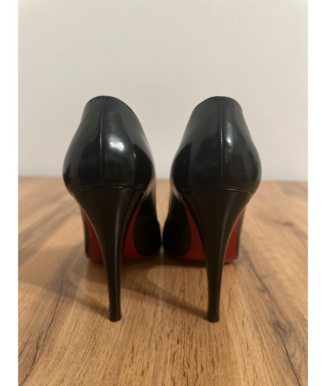 CHRISTIAN LOUBOUTIN Черные туфли из лакированной кожи, фото 4