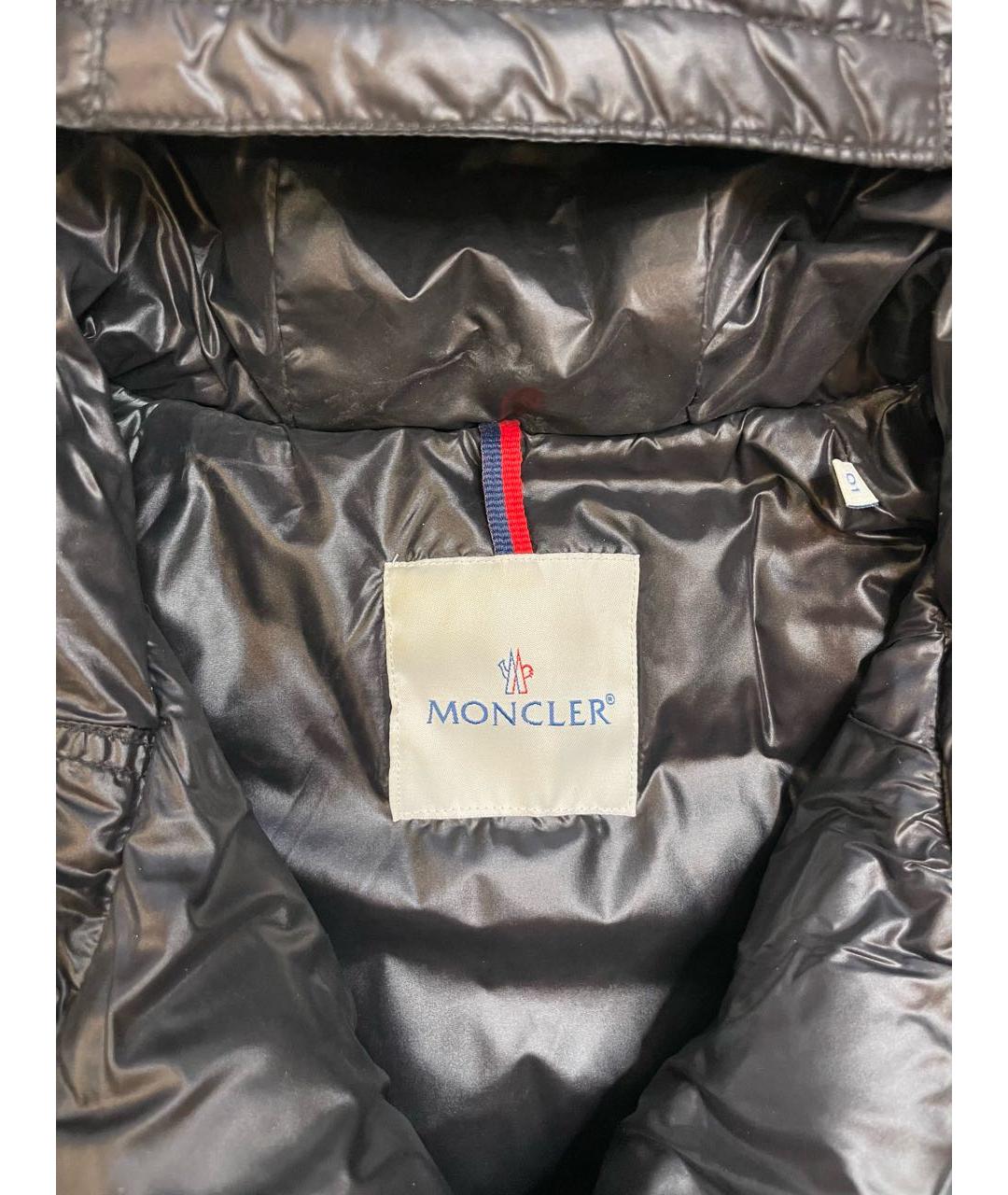 MONCLER Черный пуховик, фото 7