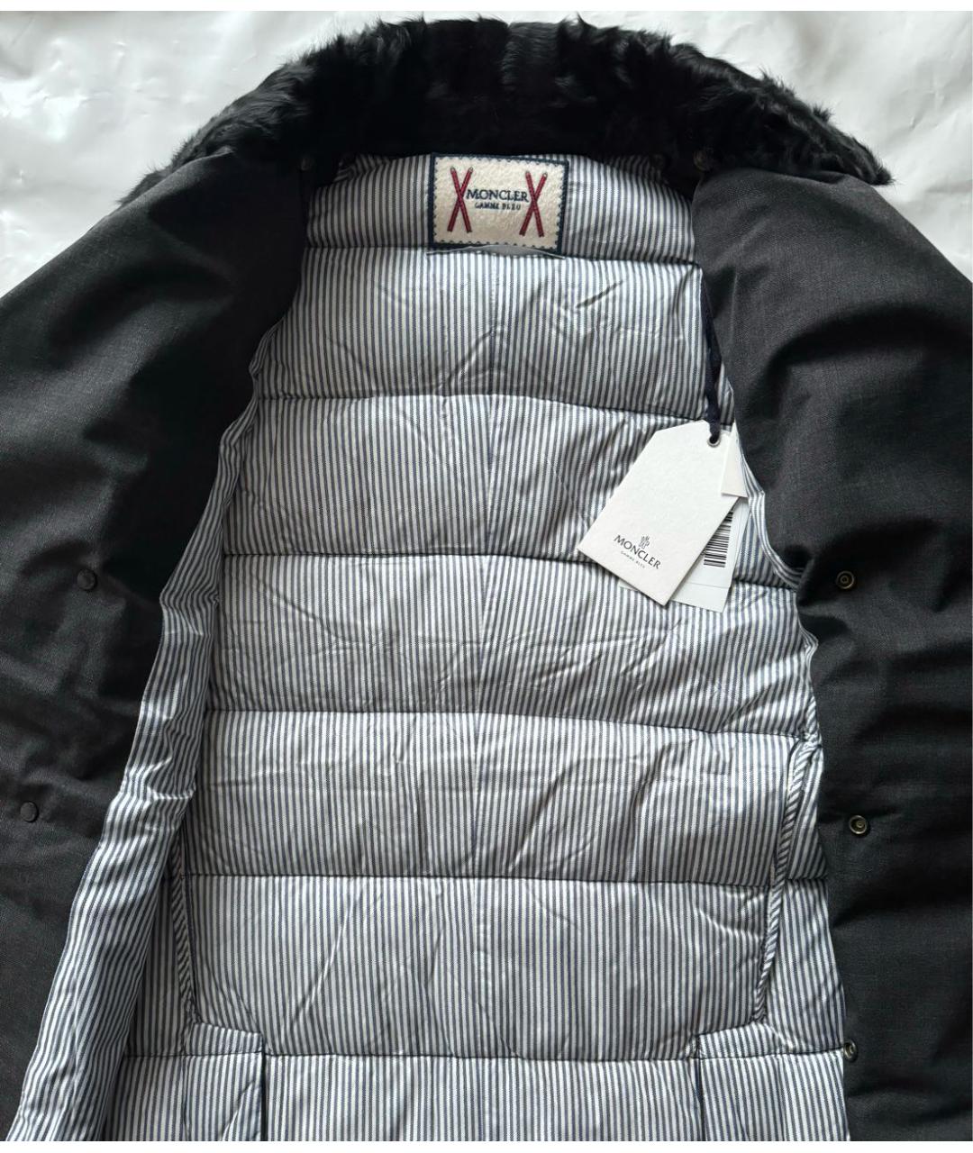 MONCLER Черный пуховик, фото 6