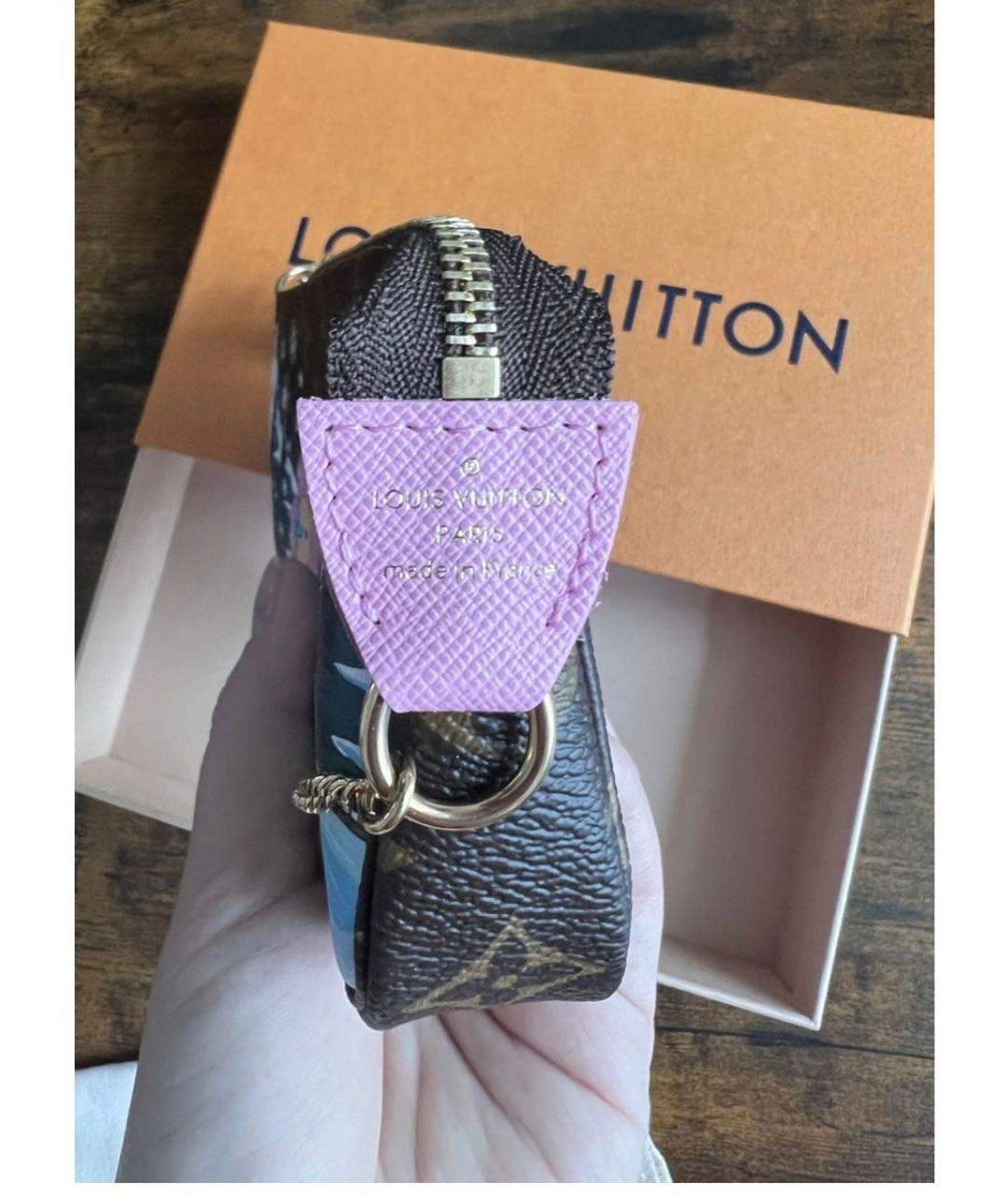 LOUIS VUITTON Коричневый кошелек, фото 7