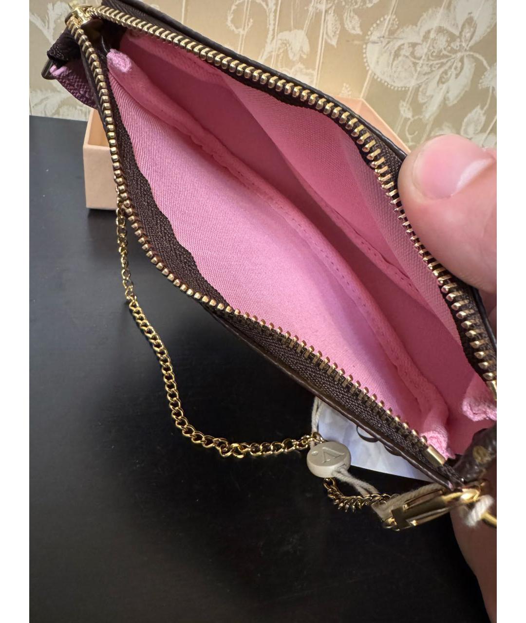 LOUIS VUITTON Коричневый кошелек, фото 6