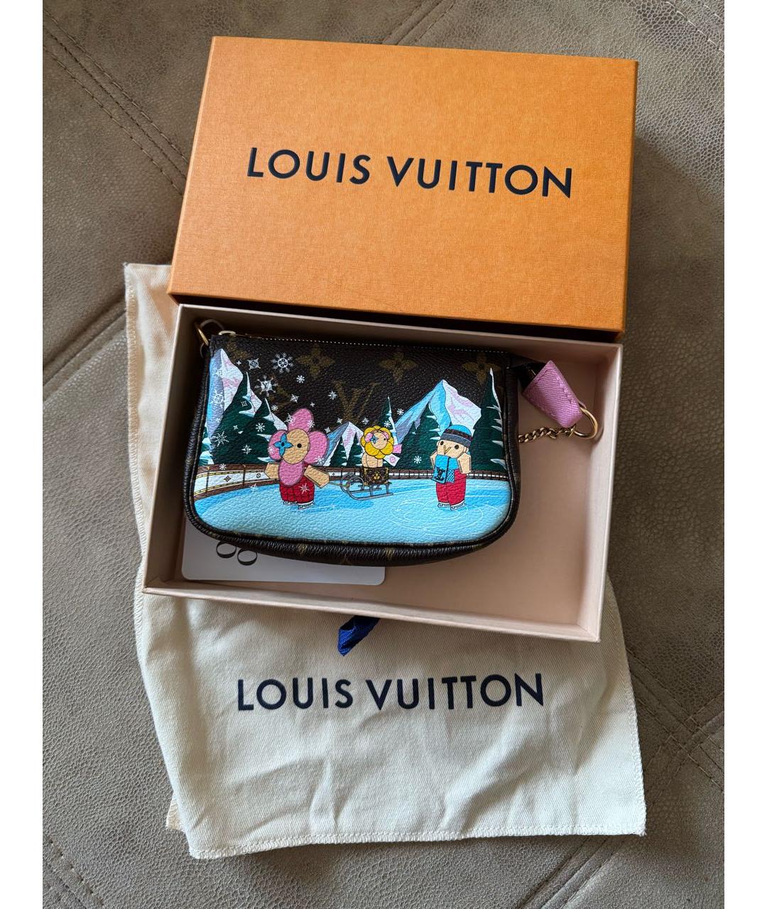 LOUIS VUITTON Коричневый кошелек, фото 8