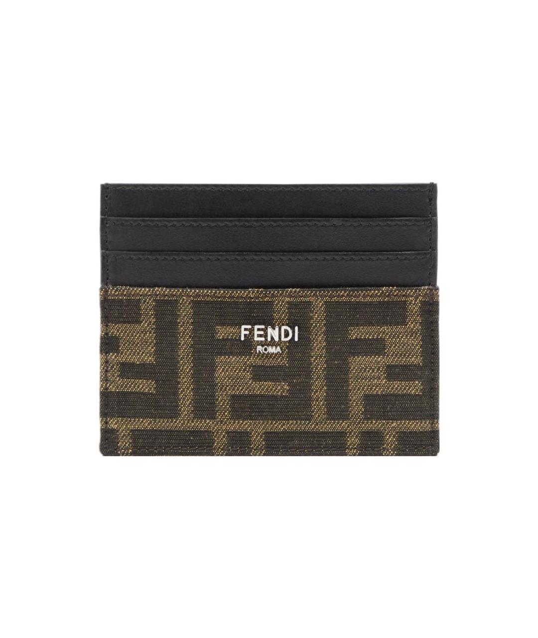 FENDI Коричневый кардхолдер, фото 1