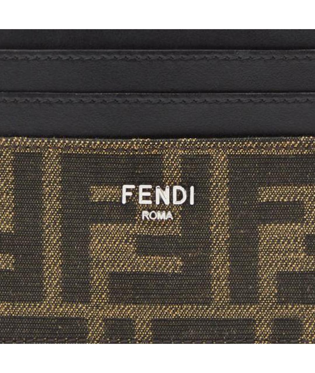 FENDI Коричневый кардхолдер, фото 4