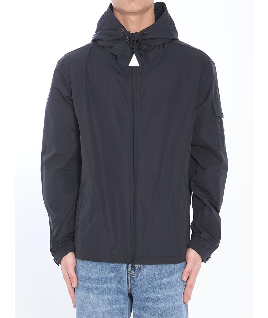 MONCLER Черная полиэстеровая куртка, фото 2