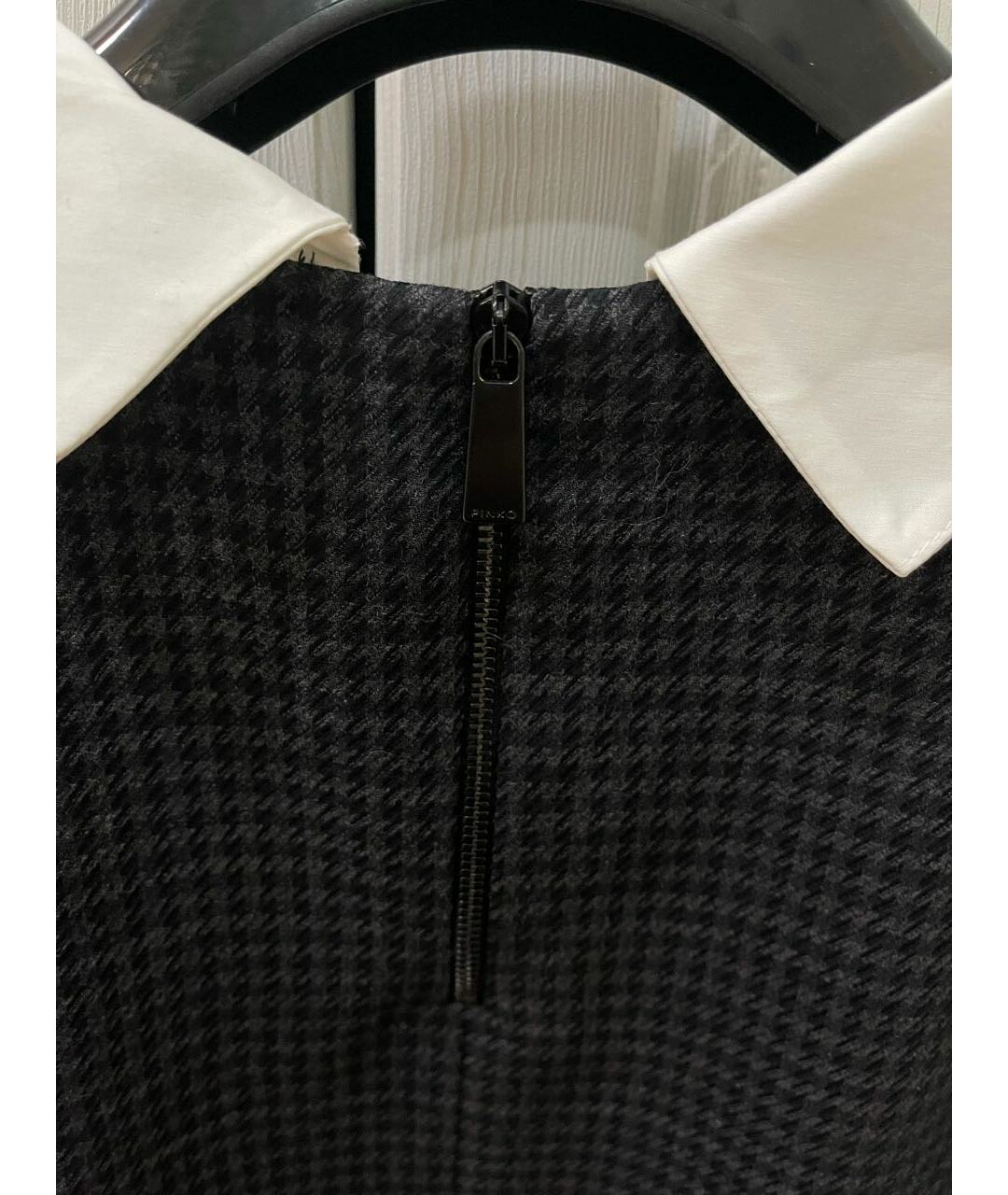 PINKO Антрацитовая шерстяная рубашка, фото 5