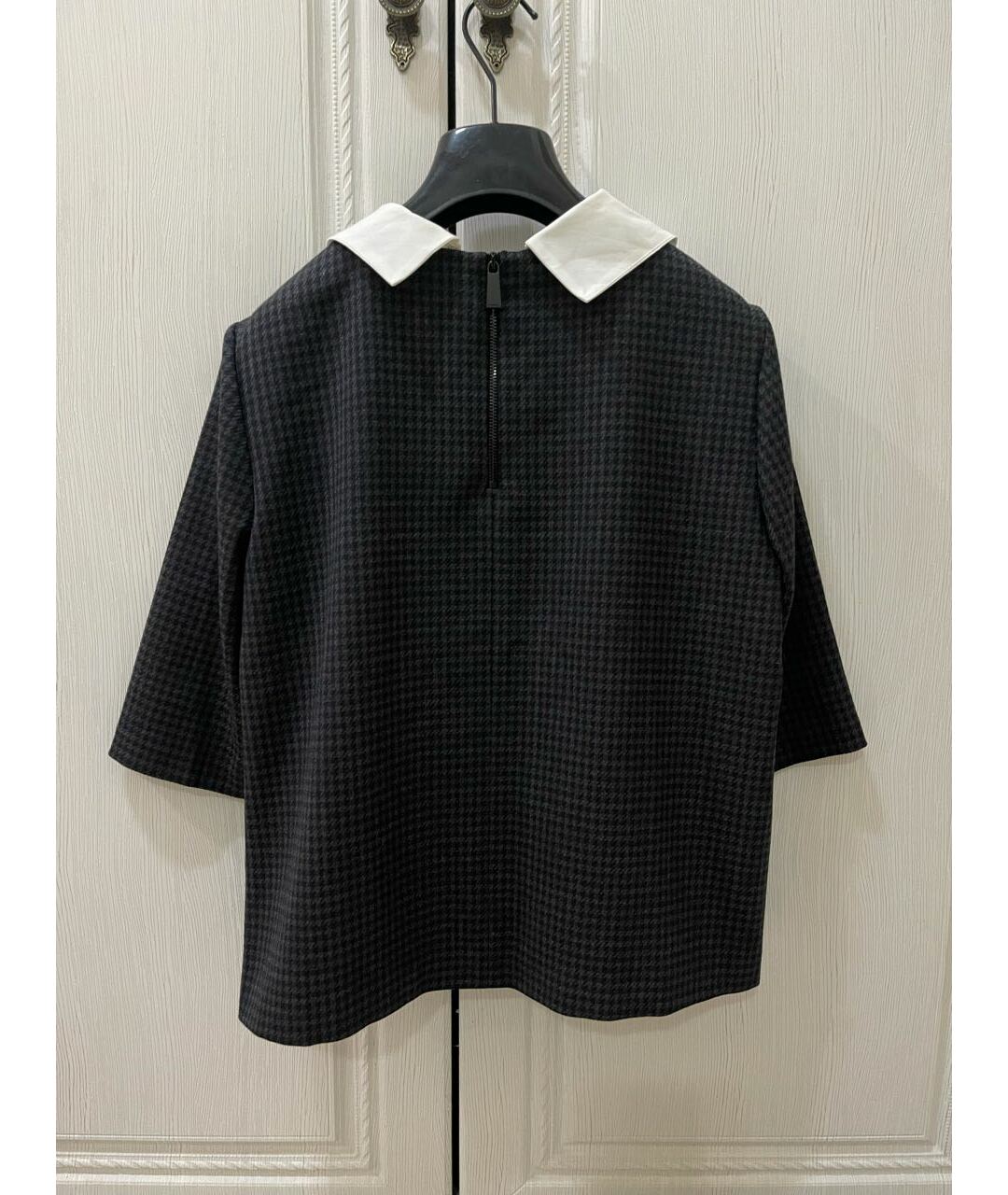 PINKO Антрацитовая шерстяная рубашка, фото 4