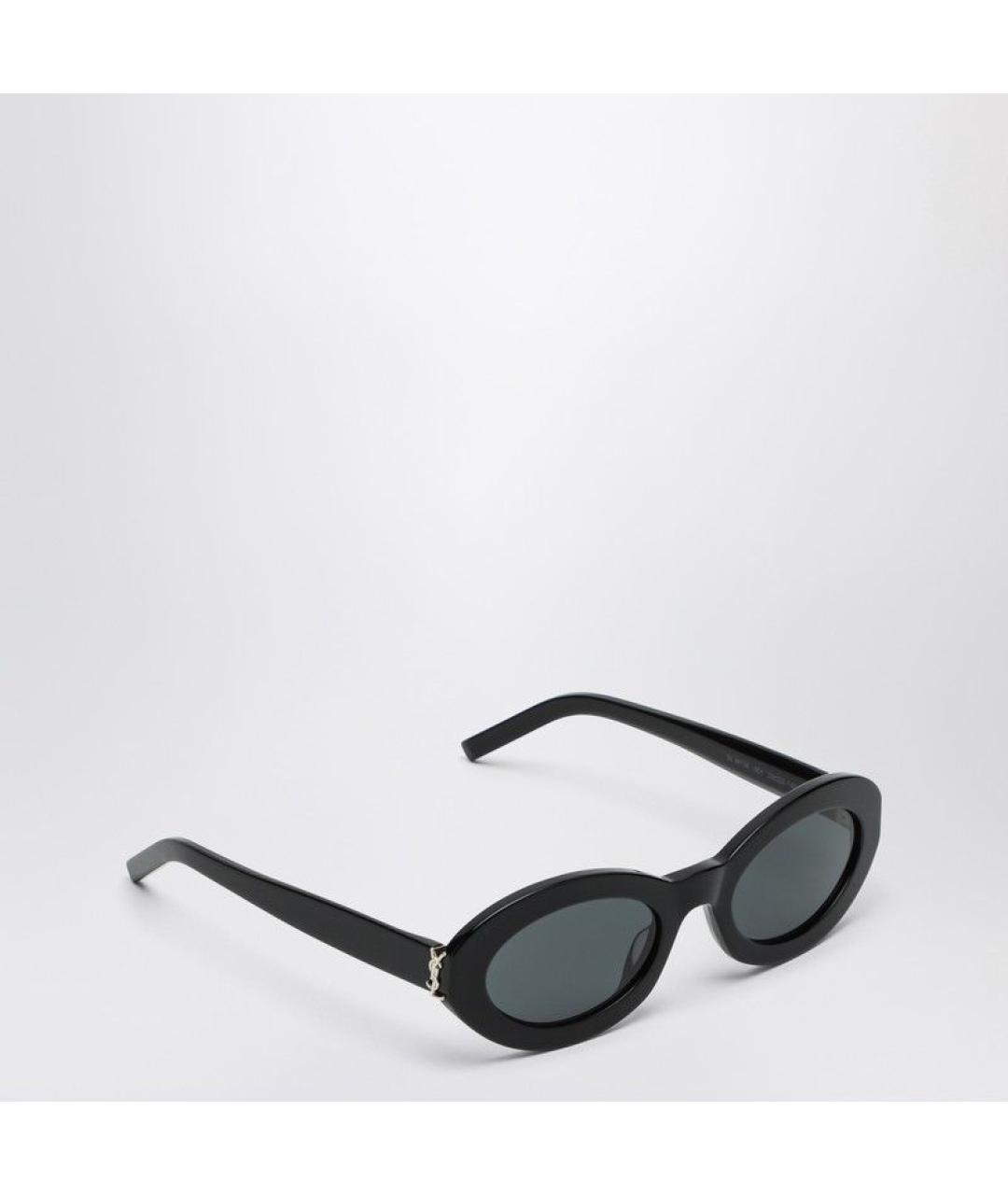 SAINT LAURENT Черные пластиковые солнцезащитные очки, фото 2