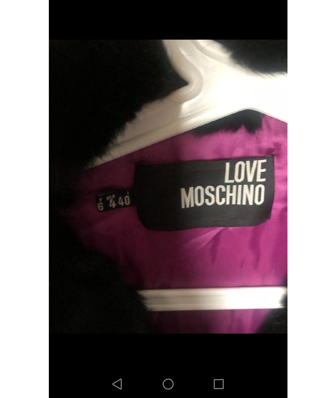 MOSCHINO Фуксия полиэстеровая куртка, фото 4