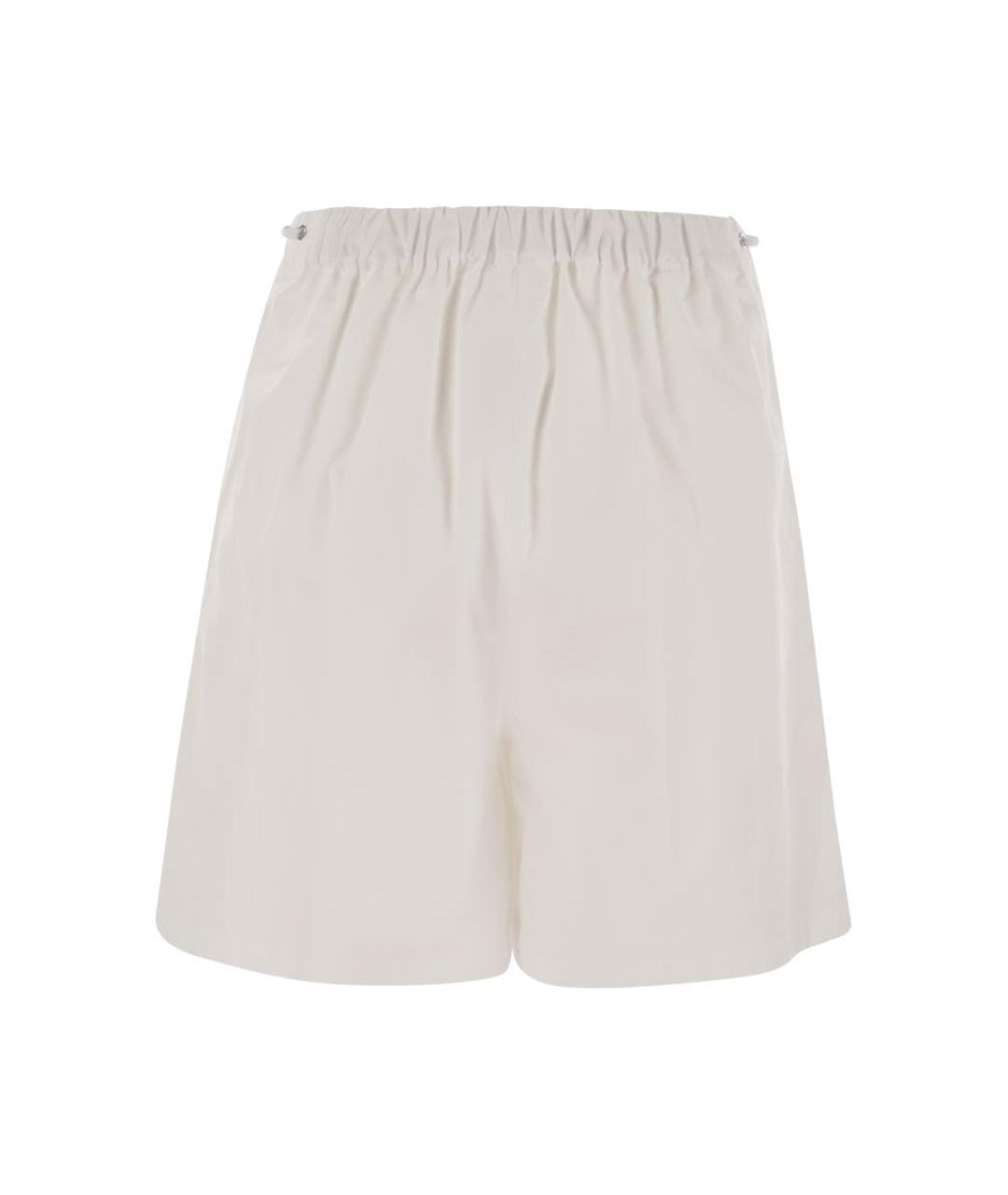MAX MARA Белые хлопковые шорты, фото 2