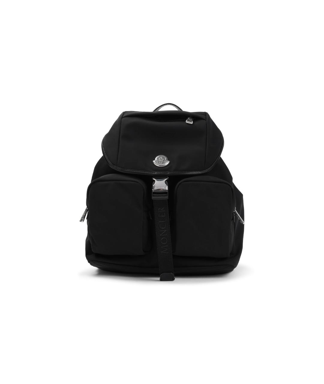 MONCLER Черный синтетический рюкзак, фото 1