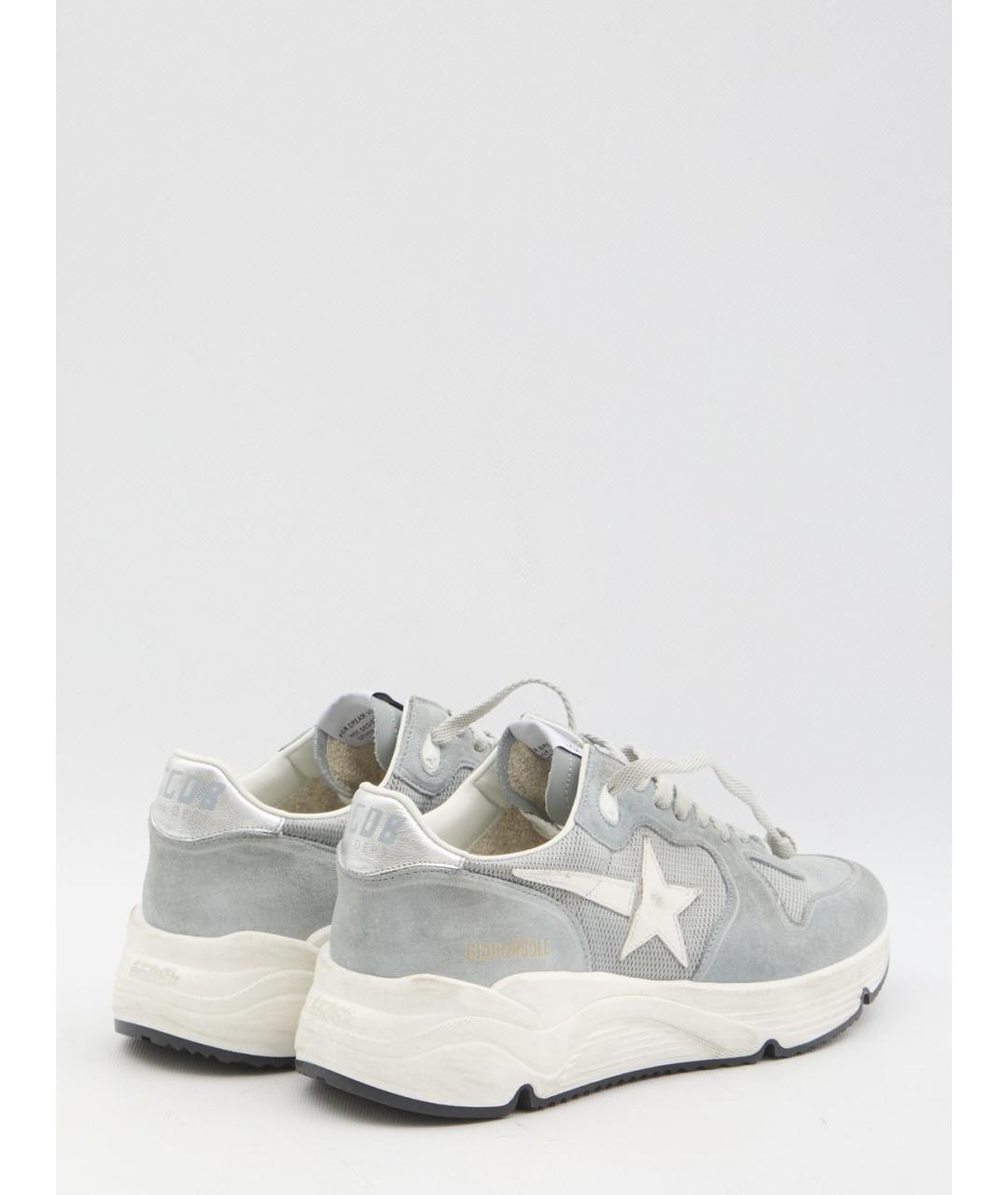 GOLDEN GOOSE DELUXE BRAND Серые кожаные низкие кроссовки / кеды, фото 3
