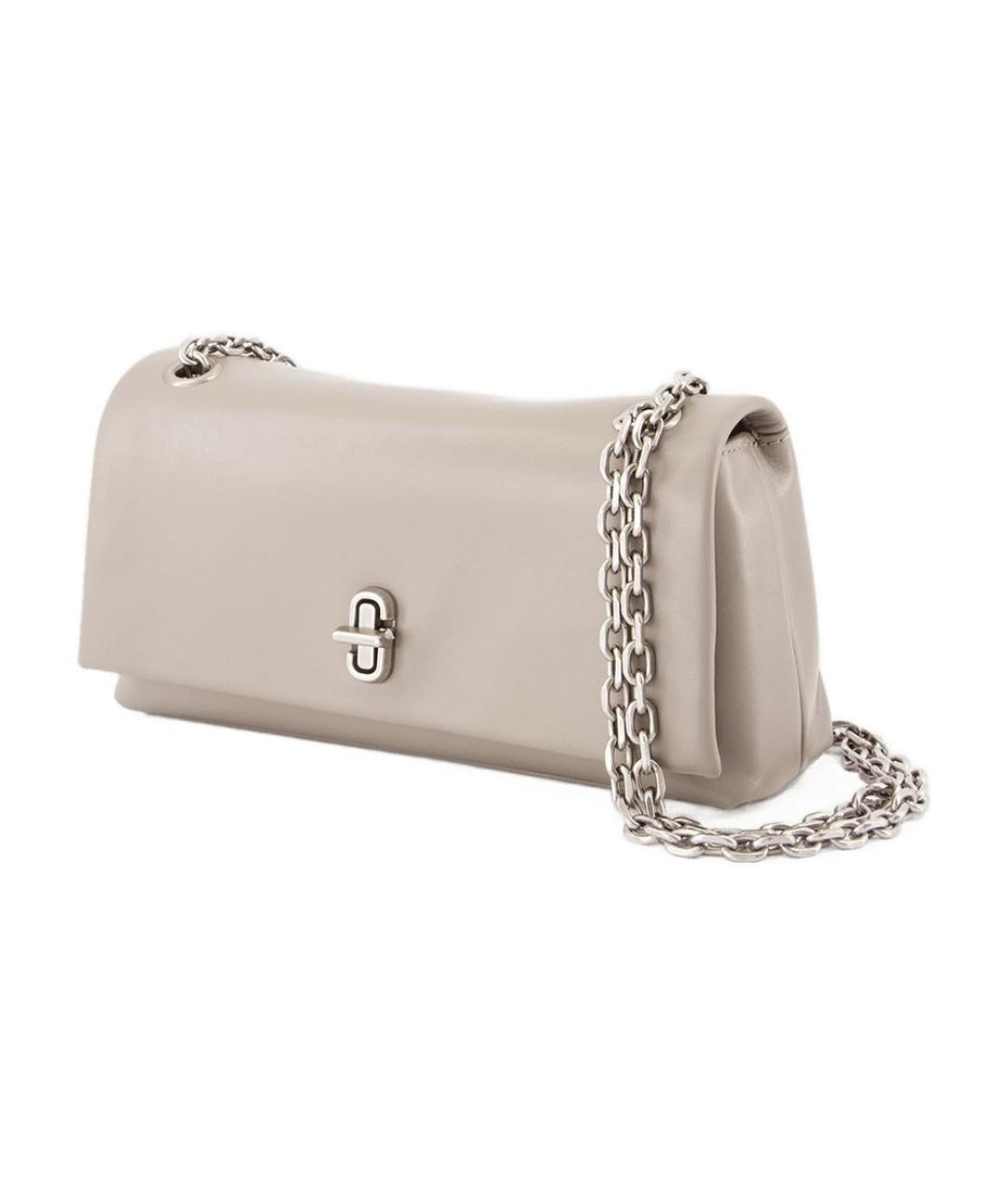 MARC JACOBS Серая кожаная сумка через плечо, фото 2