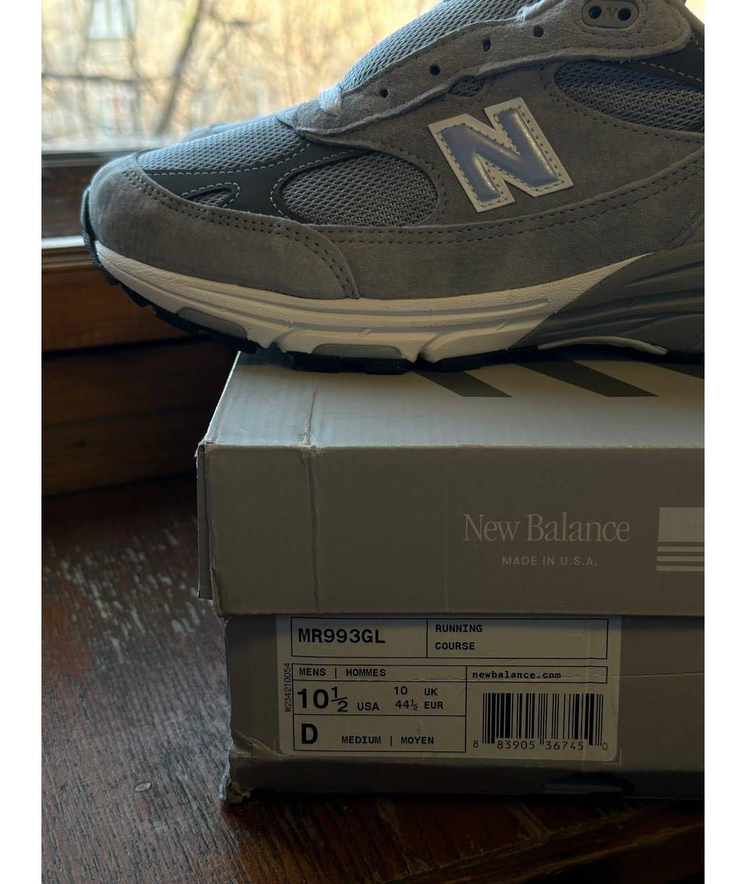 NEW BALANCE Серые низкие кроссовки / кеды, фото 6