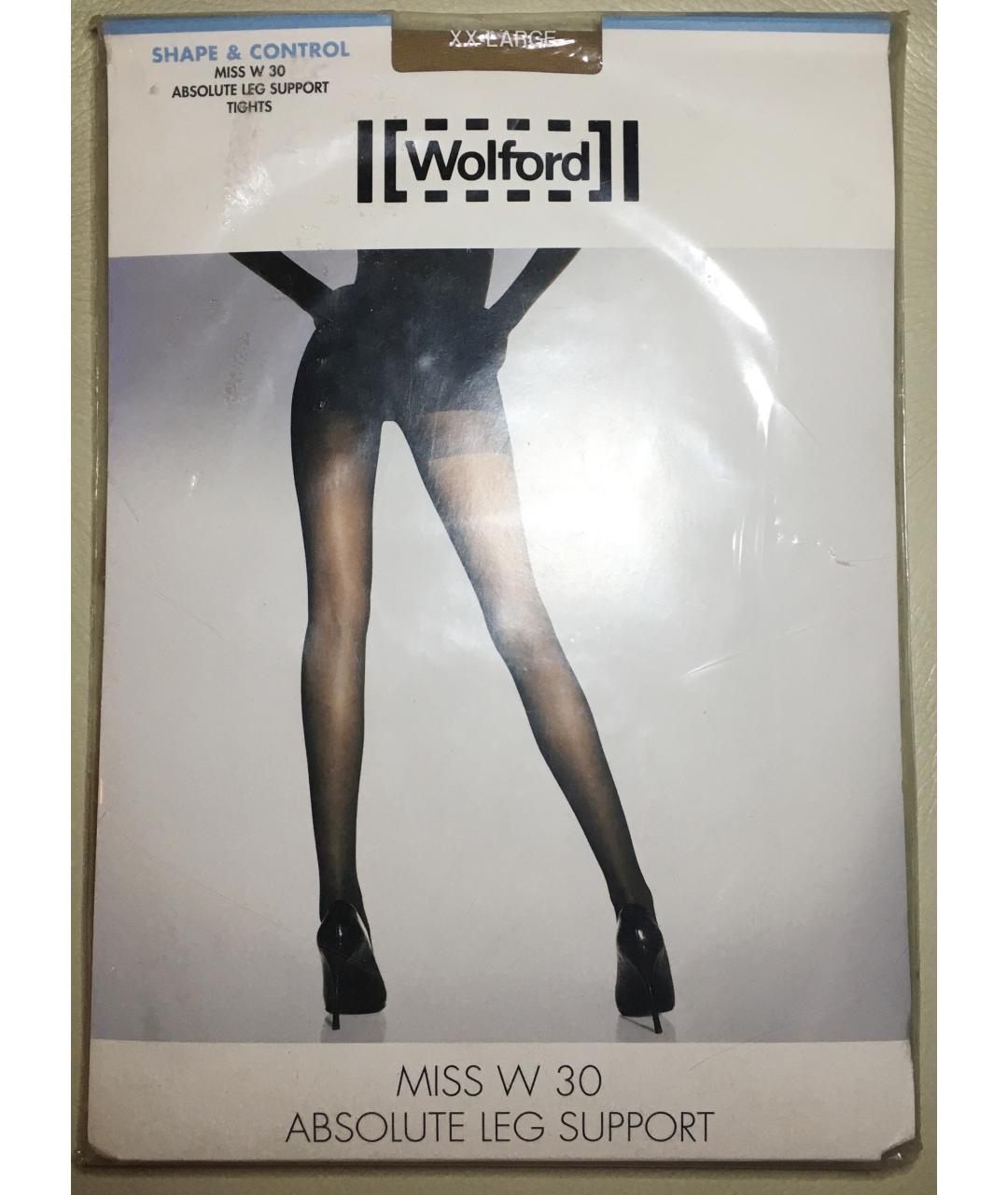 WOLFORD Бежевые носки, чулки и колготы, фото 3