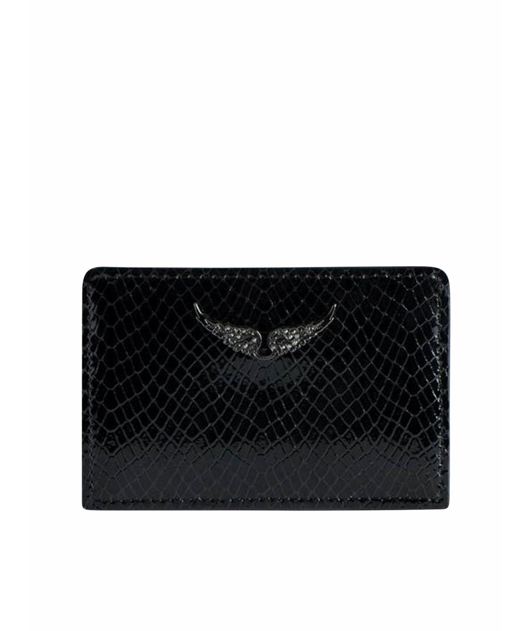 ZADIG & VOLTAIRE Черный кожаный кардхолдер, фото 1