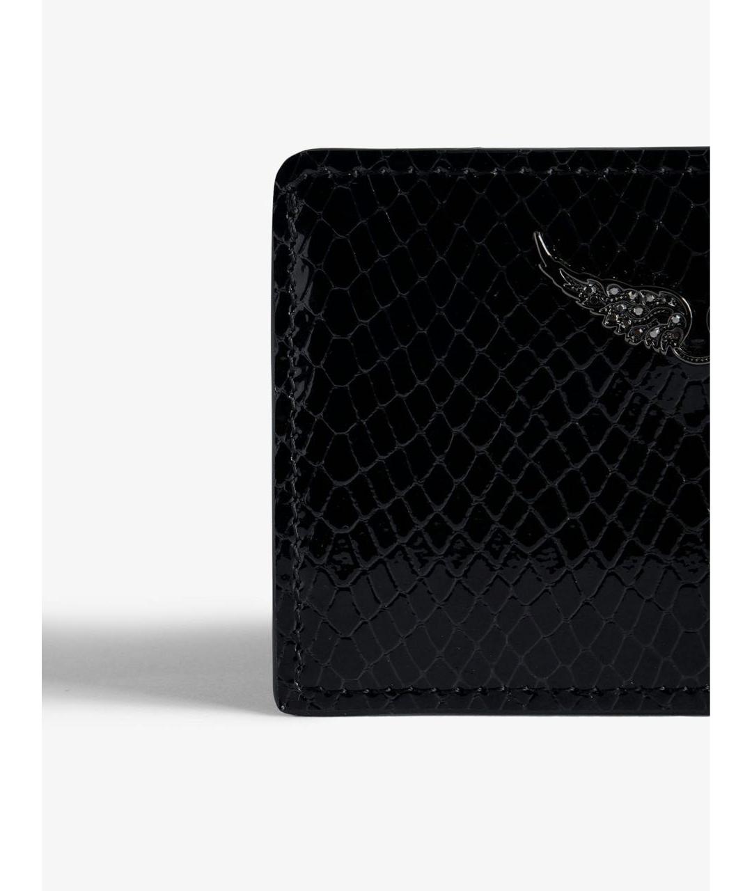 ZADIG & VOLTAIRE Черный кожаный кардхолдер, фото 3