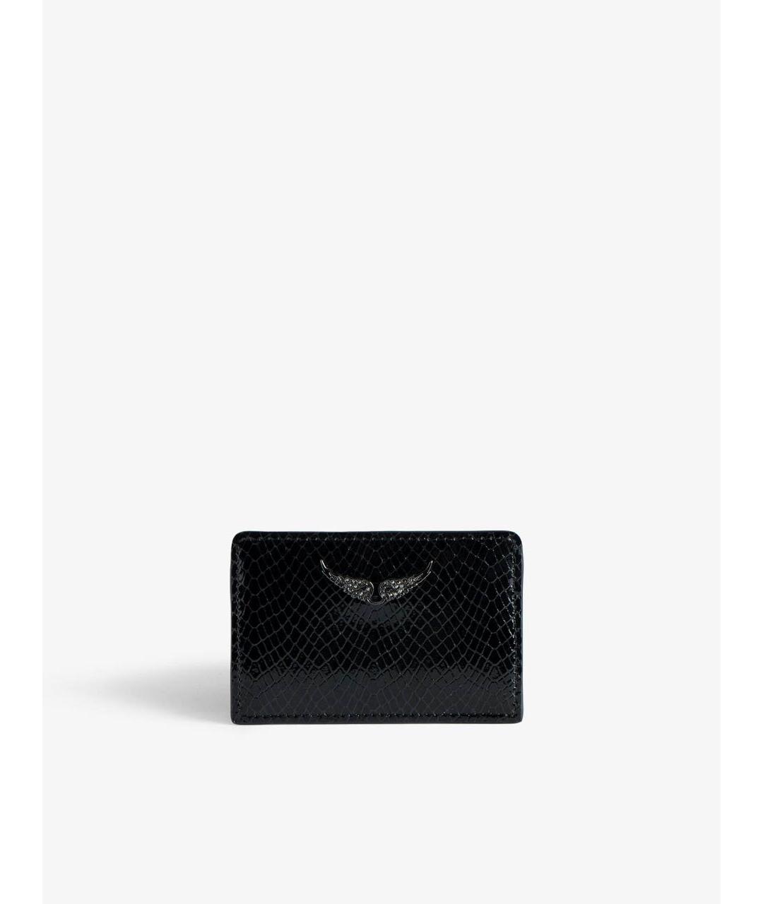 ZADIG & VOLTAIRE Черный кожаный кардхолдер, фото 4