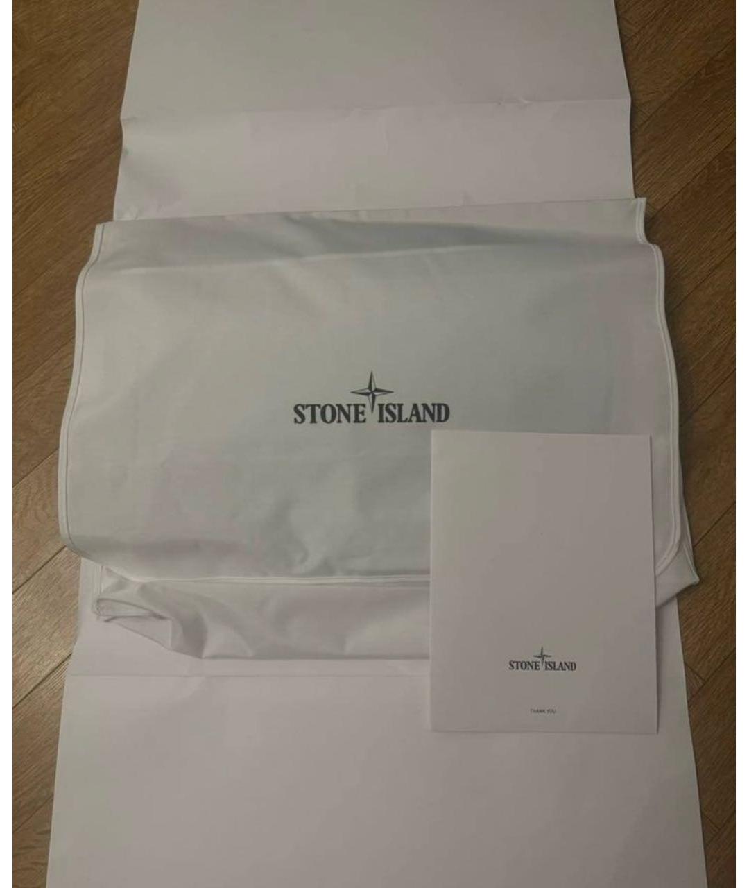 STONE ISLAND Серая полиамидовая куртка, фото 7