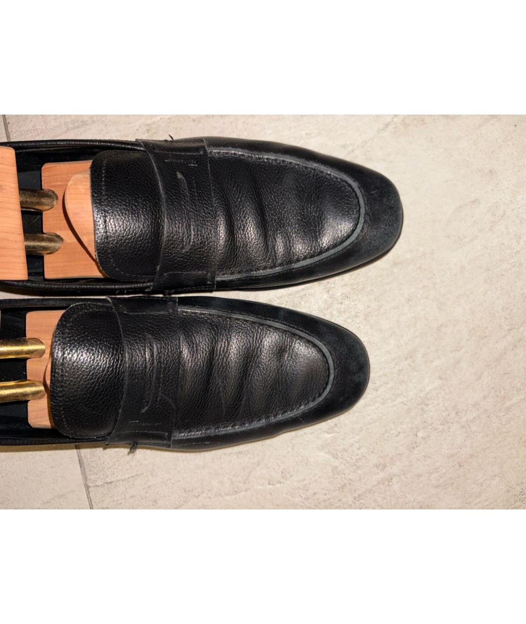 FERRAGAMO Черные кожаные туфли, фото 2