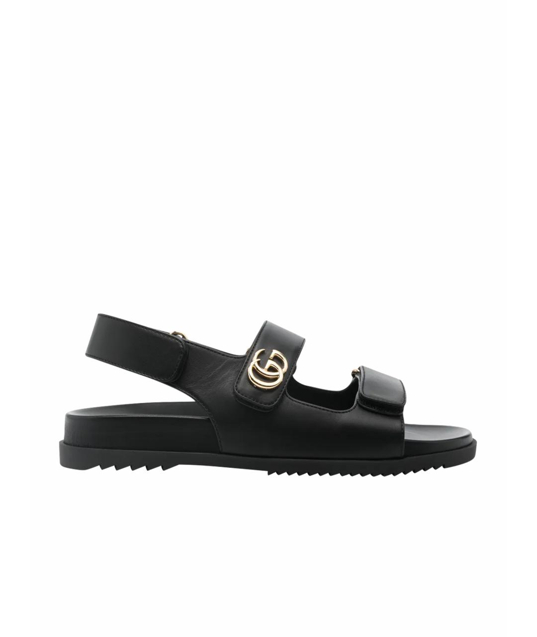 GUCCI Черные сандалии, фото 1
