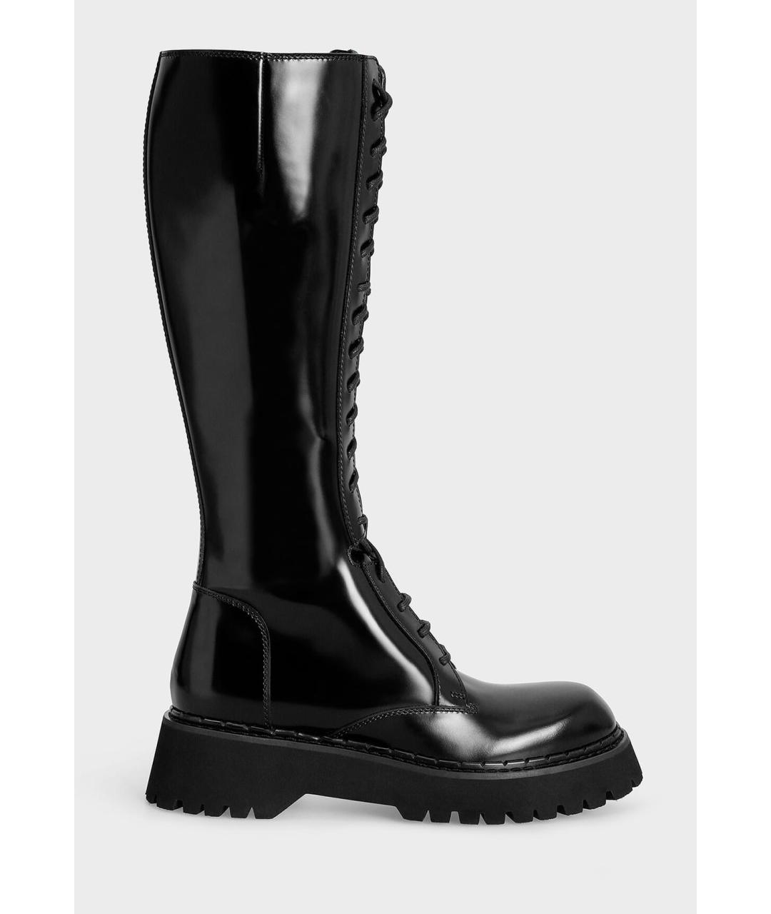 GUCCI Черные кожаные сапоги, фото 5