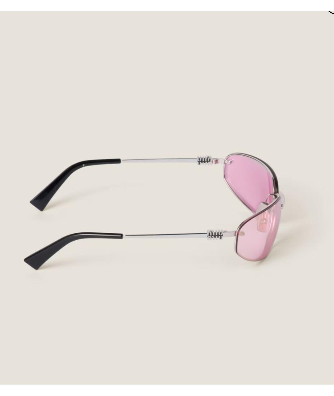 MIU MIU Розовые солнцезащитные очки, фото 3