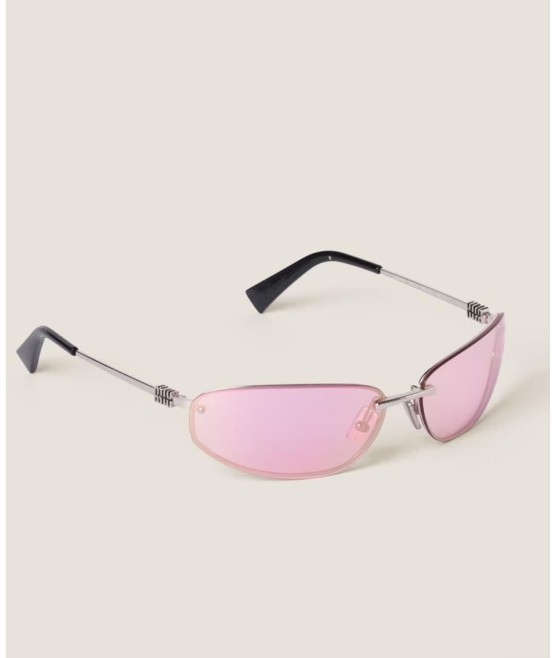 MIU MIU Розовые солнцезащитные очки, фото 2