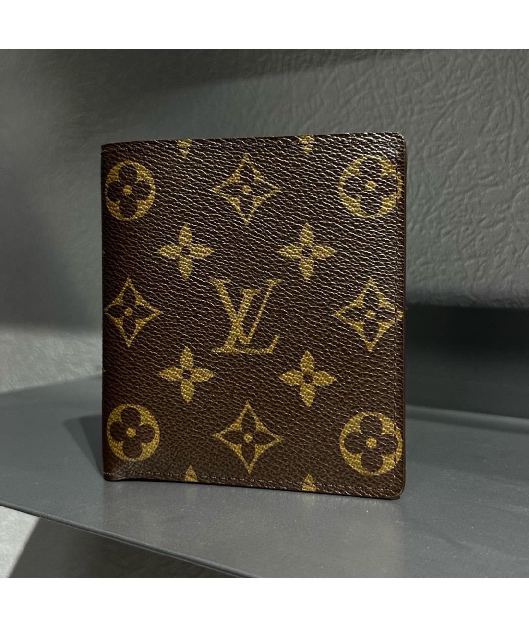 LOUIS VUITTON Коричневый кошелек, фото 6