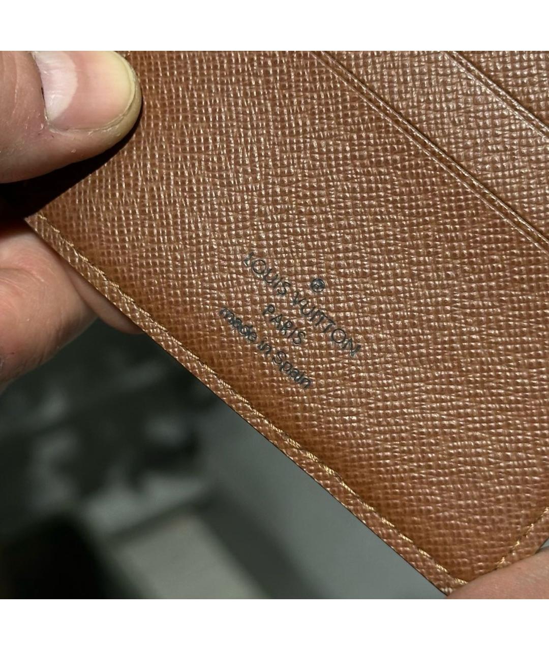 LOUIS VUITTON Коричневый кошелек, фото 5