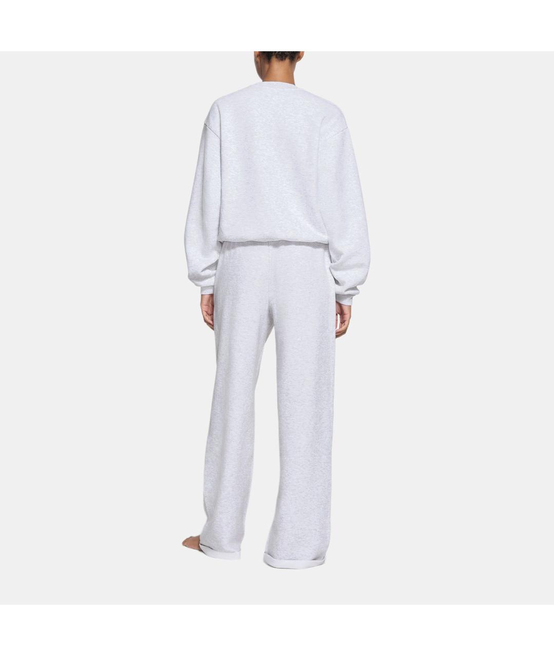 SKIMS Серые прямые брюки, фото 3