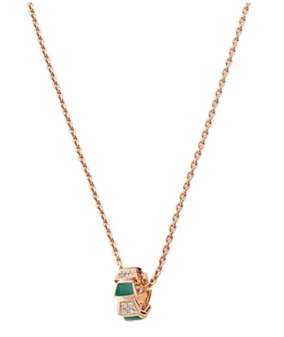 BVLGARI Золотая подвеска из розового золота, фото 1