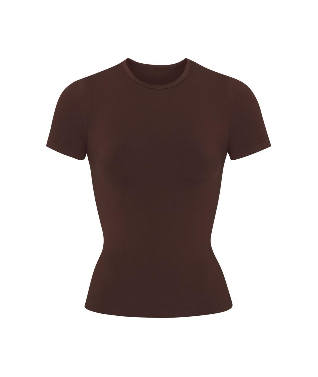 SKIMS Коричневая футболка, фото 1