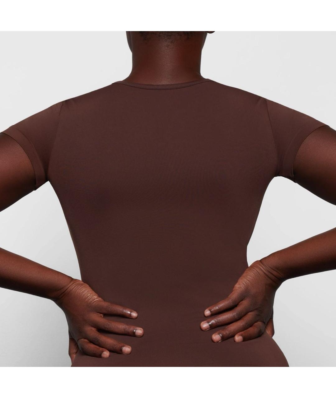 SKIMS Коричневая футболка, фото 2