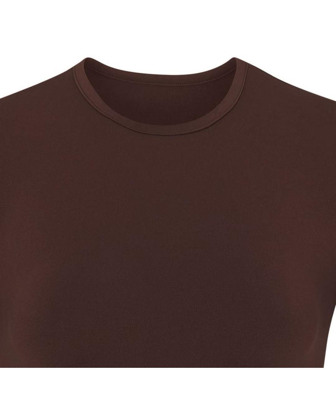 SKIMS Коричневая футболка, фото 3
