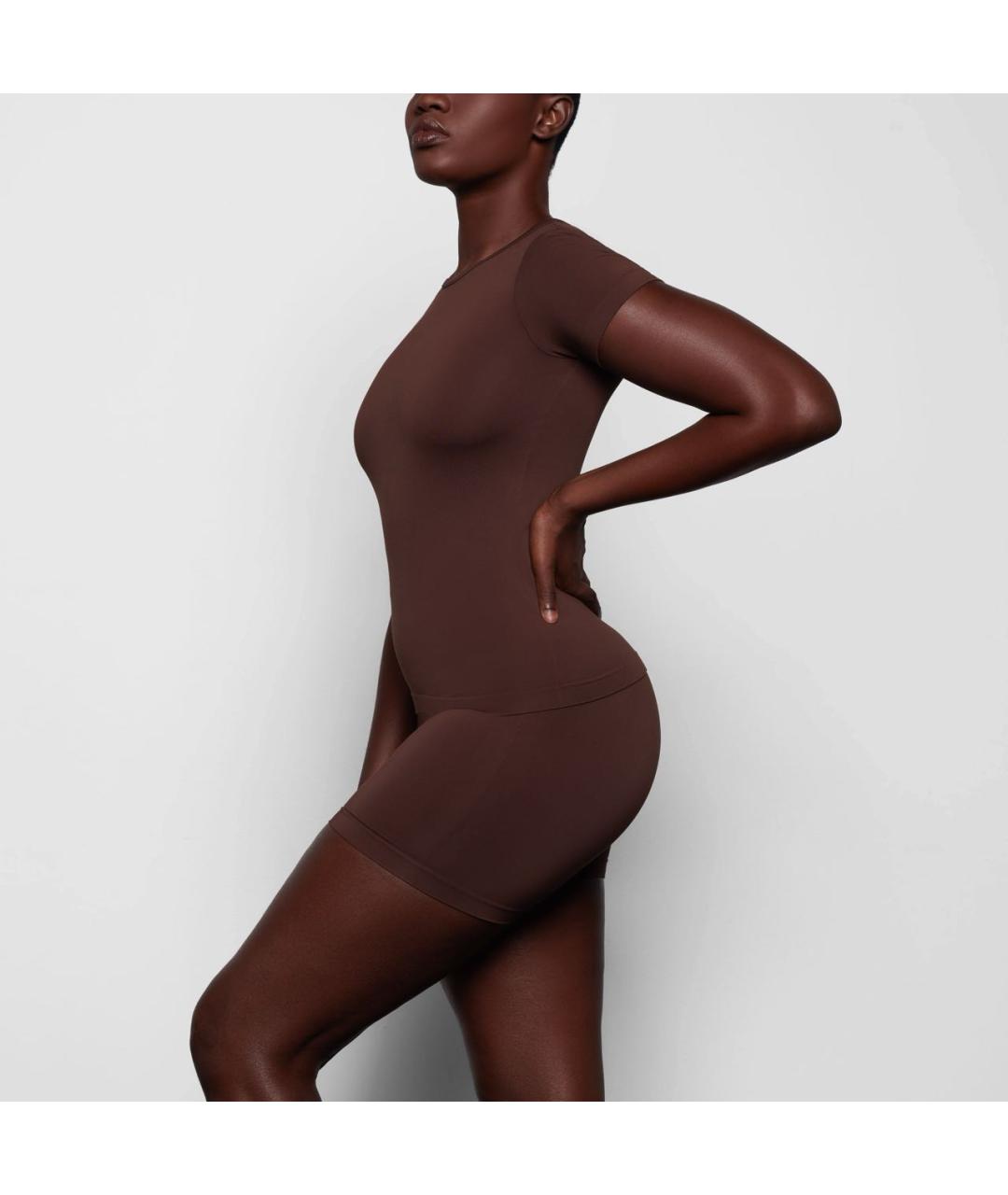 SKIMS Коричневая футболка, фото 6