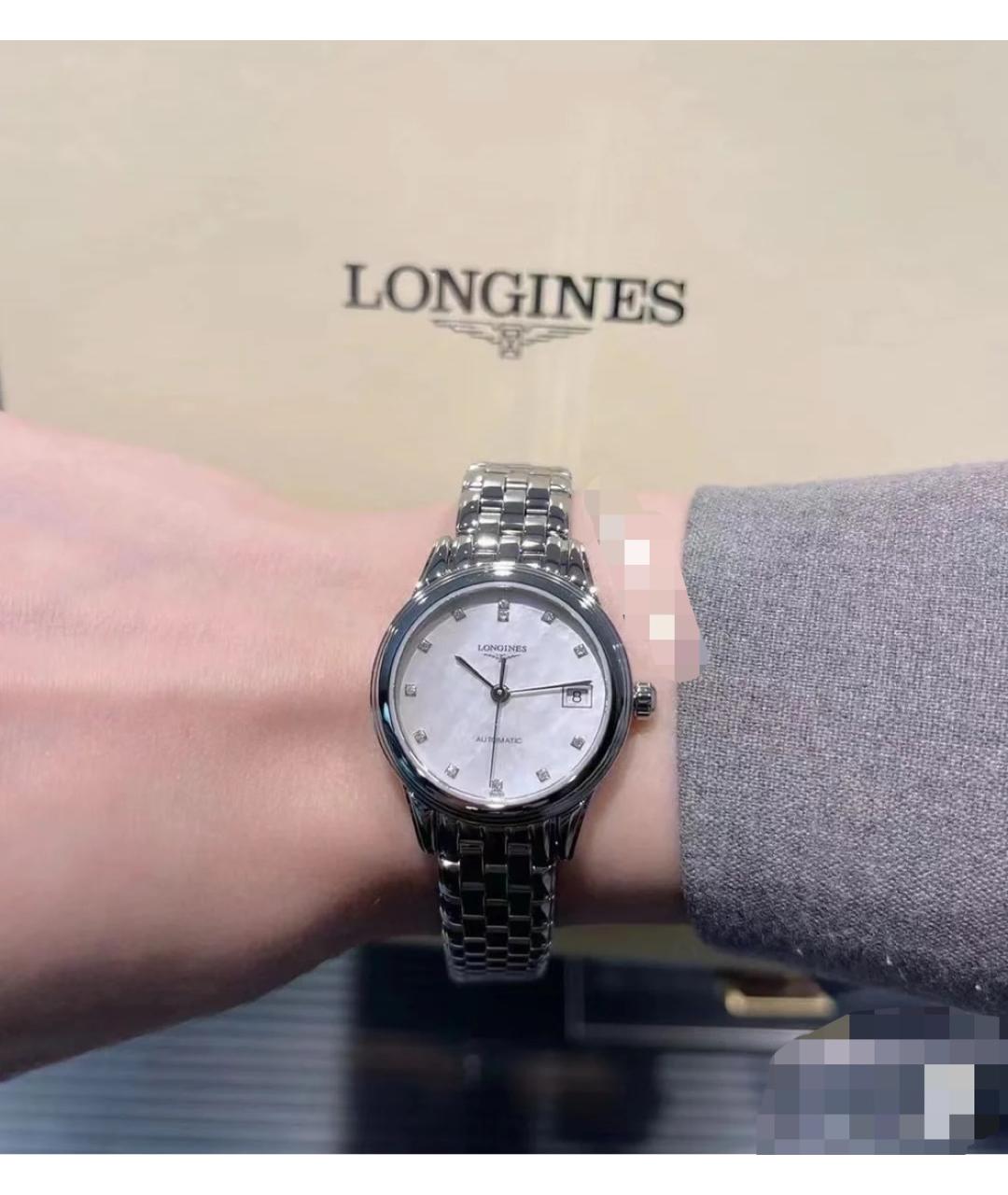 LONGINES Серебряные металлические часы, фото 5