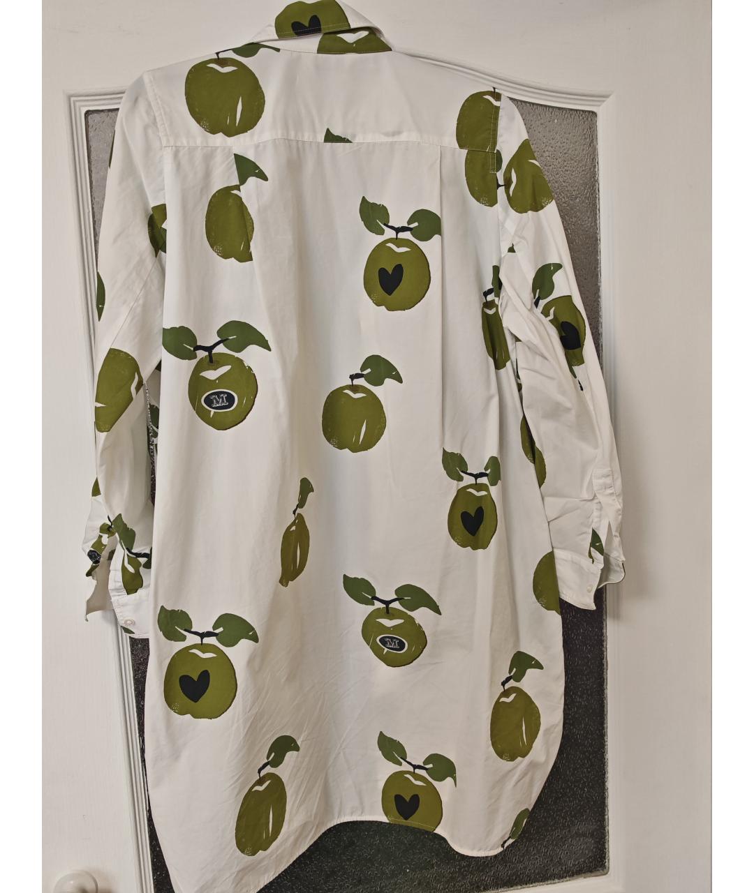 MAX MARA Белое хлопковое повседневное платье, фото 2